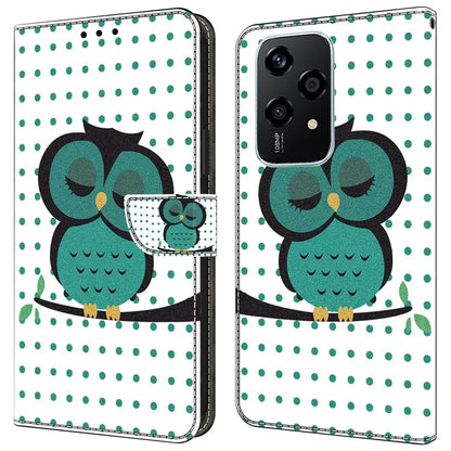 For Honor 200 Lite Wallet Case Magnetic Clasp 3D Pattern Leather Phone Cover