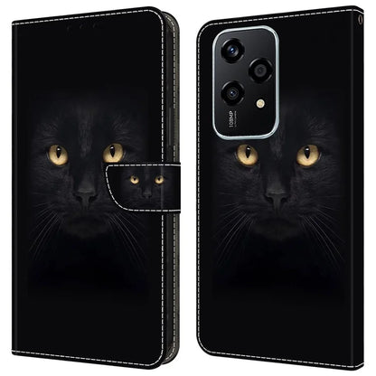 For Honor 200 Lite Wallet Case Magnetic Clasp 3D Pattern Leather Phone Cover