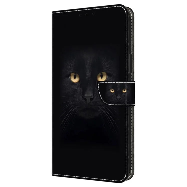 For Honor 200 Lite Wallet Case Magnetic Clasp 3D Pattern Leather Phone Cover