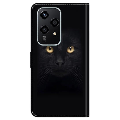 For Honor 200 Lite Wallet Case Magnetic Clasp 3D Pattern Leather Phone Cover