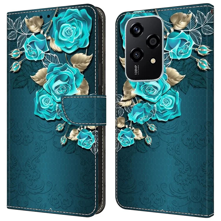 For Honor 200 Lite Wallet Case Magnetic Clasp 3D Pattern Leather Phone Cover