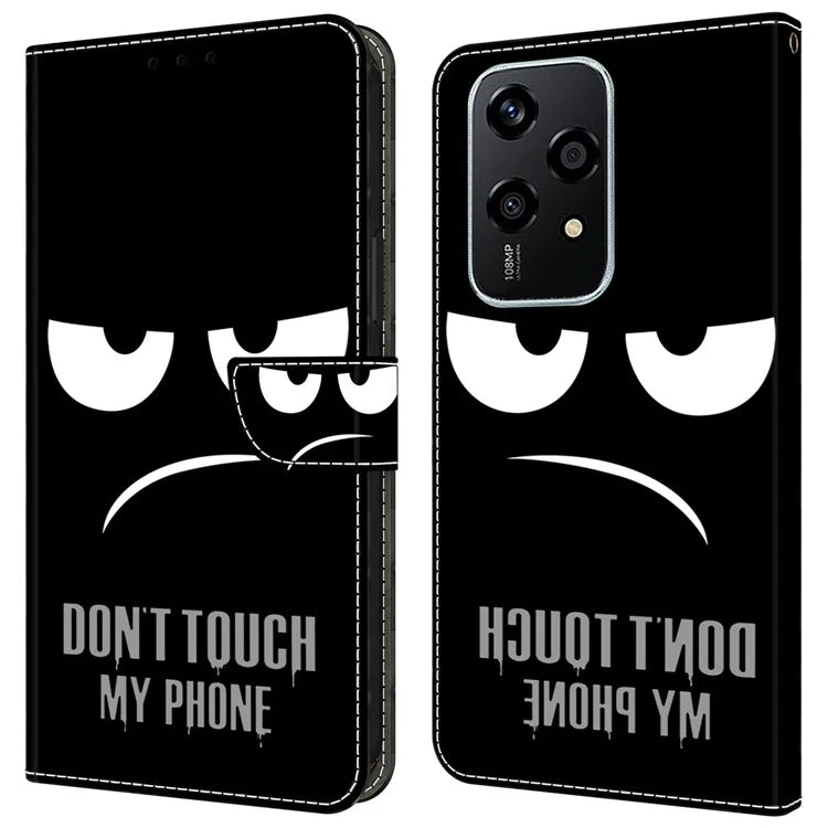 For Honor 200 Lite Wallet Case Magnetic Clasp 3D Pattern Leather Phone Cover
