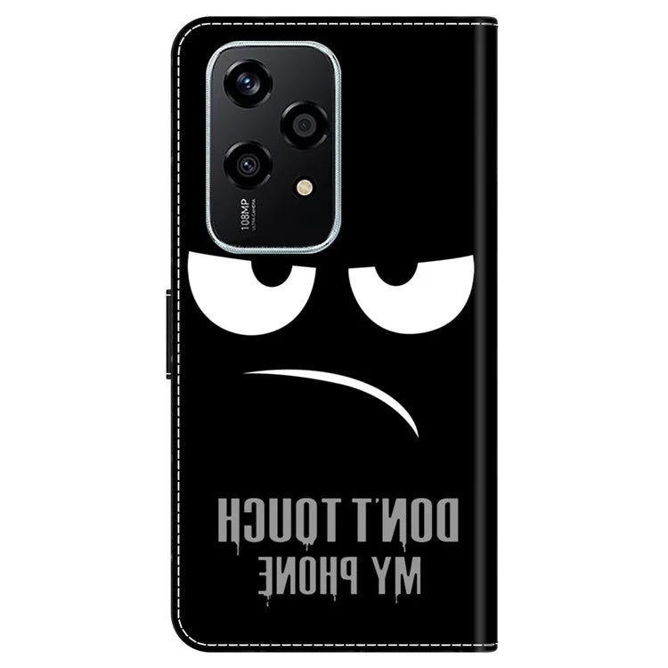 For Honor 200 Lite Wallet Case Magnetic Clasp 3D Pattern Leather Phone Cover