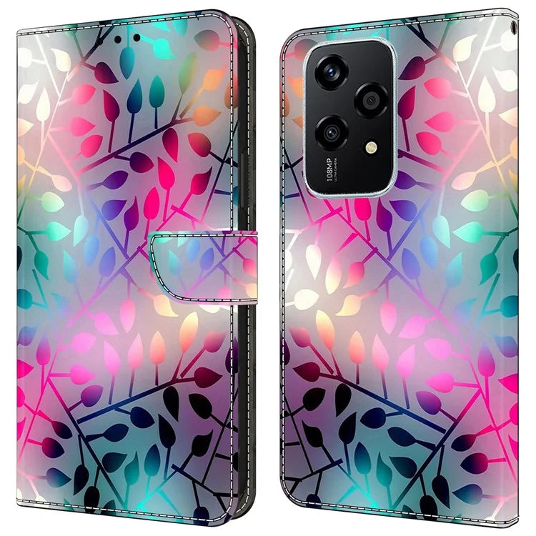 For Honor 200 Lite Wallet Case Magnetic Clasp 3D Pattern Leather Phone Cover