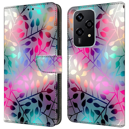 For Honor 200 Lite Wallet Case Magnetic Clasp 3D Pattern Leather Phone Cover
