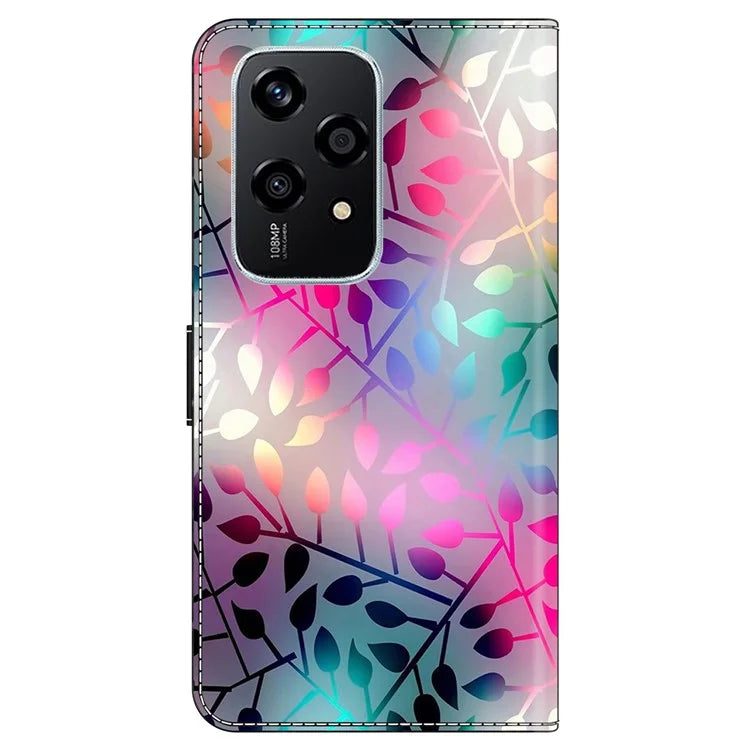 For Honor 200 Lite Wallet Case Magnetic Clasp 3D Pattern Leather Phone Cover