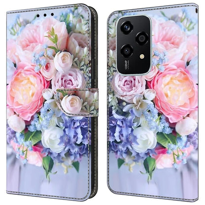 For Honor 200 Lite Wallet Case Magnetic Clasp 3D Pattern Leather Phone Cover