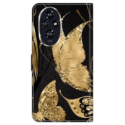 For Honor 200 5G Wallet Case Magnetic Clasp 3D Pattern Leather Phone Cover