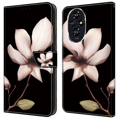 For Honor 200 5G Wallet Case Magnetic Clasp 3D Pattern Leather Phone Cover