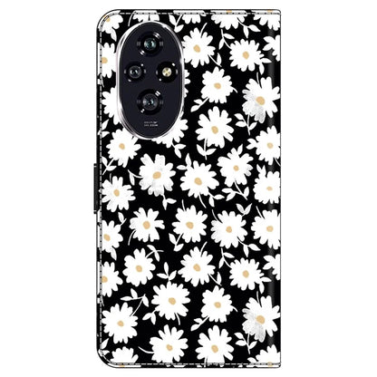 For Honor 200 5G Wallet Case Magnetic Clasp 3D Pattern Leather Phone Cover