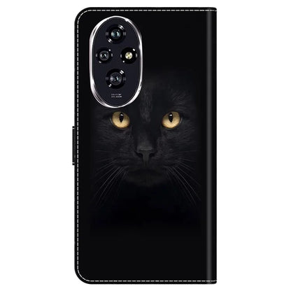 For Honor 200 5G Wallet Case Magnetic Clasp 3D Pattern Leather Phone Cover
