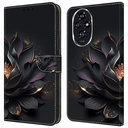 For Honor 200 5G Wallet Case Magnetic Clasp 3D Pattern Leather Phone Cover