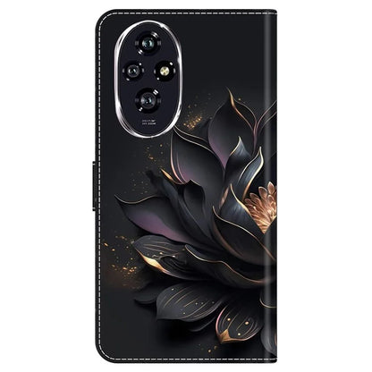For Honor 200 5G Wallet Case Magnetic Clasp 3D Pattern Leather Phone Cover
