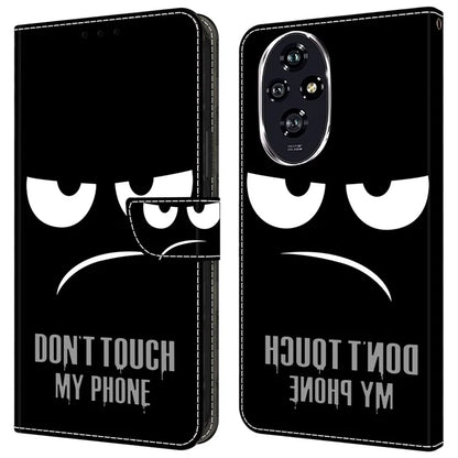 For Honor 200 Pro 5G Wallet Case Magnetic Clasp 3D Pattern Leather Phone Cover