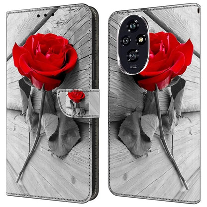 For Honor 200 Pro 5G Wallet Case Magnetic Clasp 3D Pattern Leather Phone Cover