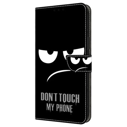 For iPhone 16 Wallet Case Magnetic Clasp 3D Pattern Leather Phone Cover