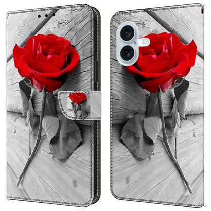 For iPhone 16 Wallet Case Magnetic Clasp 3D Pattern Leather Phone Cover