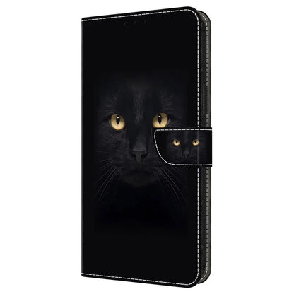 For iPhone 16 Wallet Case Magnetic Clasp 3D Pattern Leather Phone Cover