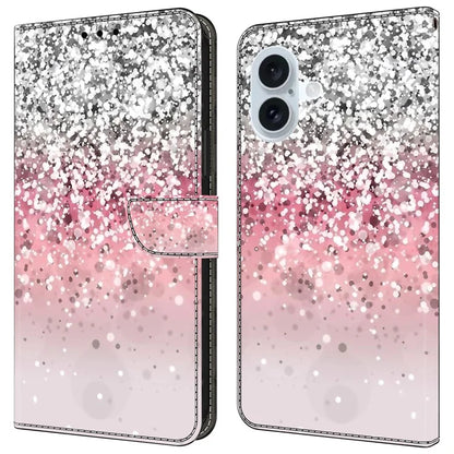 For iPhone 16 Wallet Case Magnetic Clasp 3D Pattern Leather Phone Cover