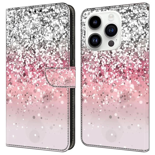 For iPhone 16 Pro Max Case Magnetic Clasp 3D Pattern Leather Wallet Phone Cover