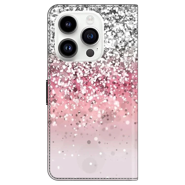 For iPhone 16 Pro Max Case Magnetic Clasp 3D Pattern Leather Wallet Phone Cover