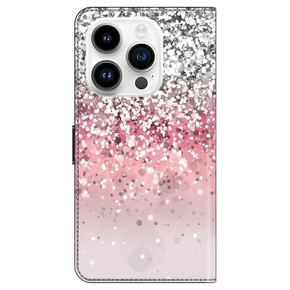 For iPhone 16 Pro Max Case Magnetic Clasp 3D Pattern Leather Wallet Phone Cover