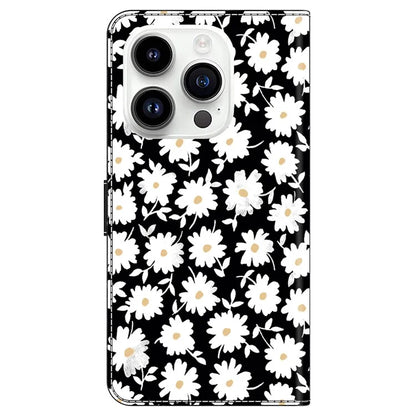 For iPhone 16 Pro Max Case Magnetic Clasp 3D Pattern Leather Wallet Phone Cover