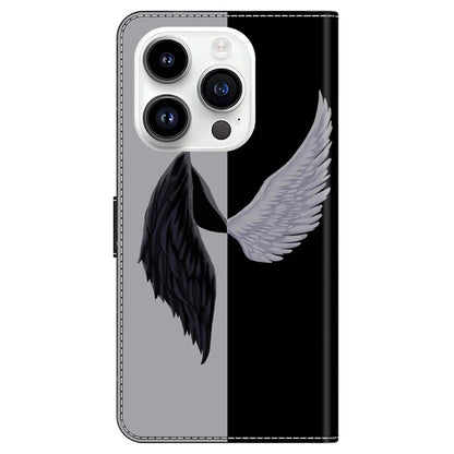 For iPhone 16 Pro Max Case Magnetic Clasp 3D Pattern Leather Wallet Phone Cover