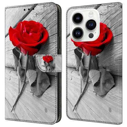 For iPhone 16 Pro Max Case Magnetic Clasp 3D Pattern Leather Wallet Phone Cover