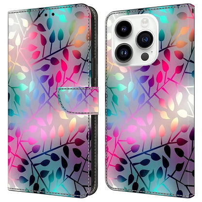 For iPhone 16 Pro Max Case Magnetic Clasp 3D Pattern Leather Wallet Phone Cover