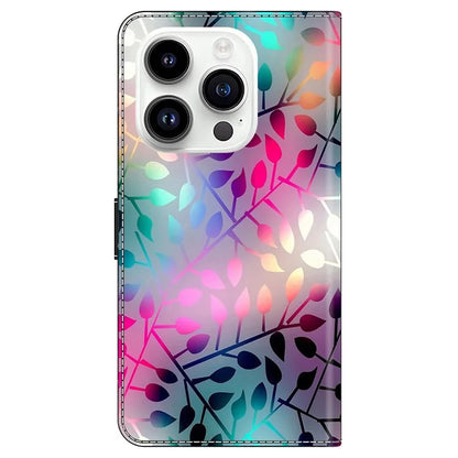 For iPhone 16 Pro Max Case Magnetic Clasp 3D Pattern Leather Wallet Phone Cover