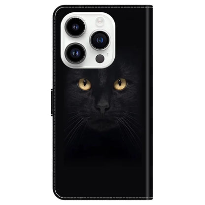 For iPhone 16 Pro Max Case Magnetic Clasp 3D Pattern Leather Wallet Phone Cover