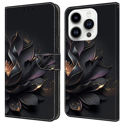 For iPhone 16 Pro Max Case Magnetic Clasp 3D Pattern Leather Wallet Phone Cover