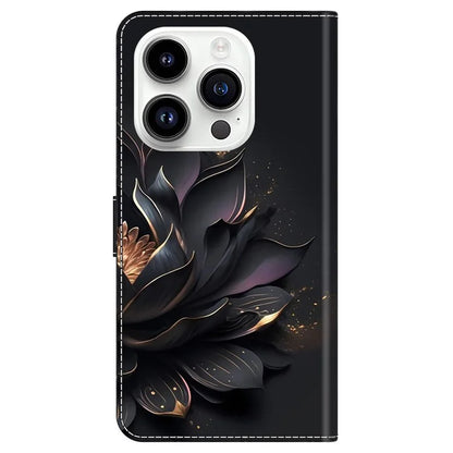 For iPhone 16 Pro Max Case Magnetic Clasp 3D Pattern Leather Wallet Phone Cover