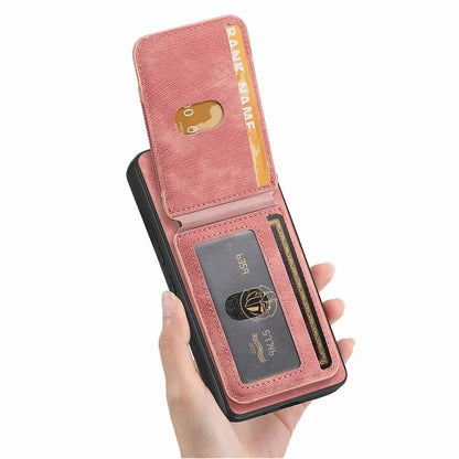 D14 For Xiaomi Redmi Note 13 Pro 5G  /  Xiaomi Poco X6 5G Case Vertical Flip Card Holder Ring Holder Kickstand Anti-Fall Cover
