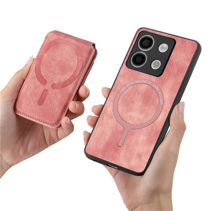 D14 For Xiaomi Redmi Note 13 Pro 5G  /  Xiaomi Poco X6 5G Case Vertical Flip Card Holder Ring Holder Kickstand Anti-Fall Cover