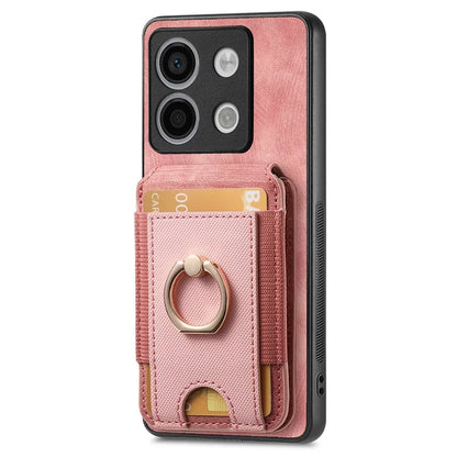 D14 For Xiaomi Redmi Note 13 Pro 5G  /  Xiaomi Poco X6 5G Case Vertical Flip Card Holder Ring Holder Kickstand Anti-Fall Cover