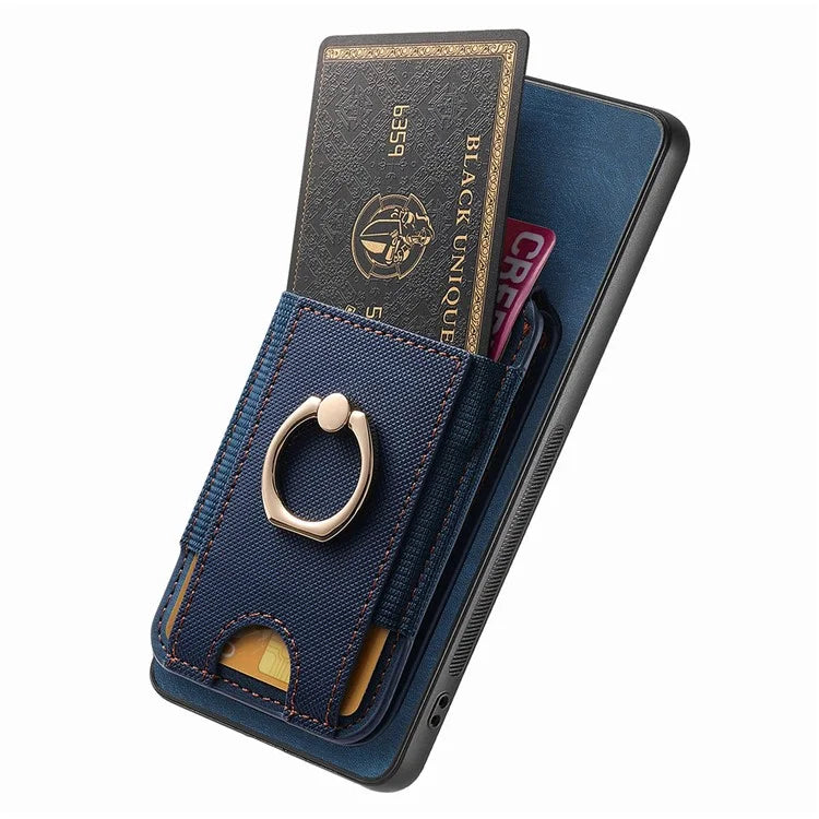 D14 For Xiaomi Redmi Note 13 Pro 5G  /  Xiaomi Poco X6 5G Case Vertical Flip Card Holder Ring Holder Kickstand Anti-Fall Cover