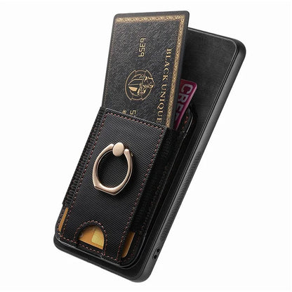 D14 For Xiaomi Redmi Note 13 Pro 5G  /  Xiaomi Poco X6 5G Case Vertical Flip Card Holder Ring Holder Kickstand Anti-Fall Cover