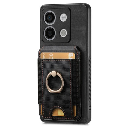 D14 For Xiaomi Redmi Note 13 Pro 5G  /  Xiaomi Poco X6 5G Case Vertical Flip Card Holder Ring Holder Kickstand Anti-Fall Cover
