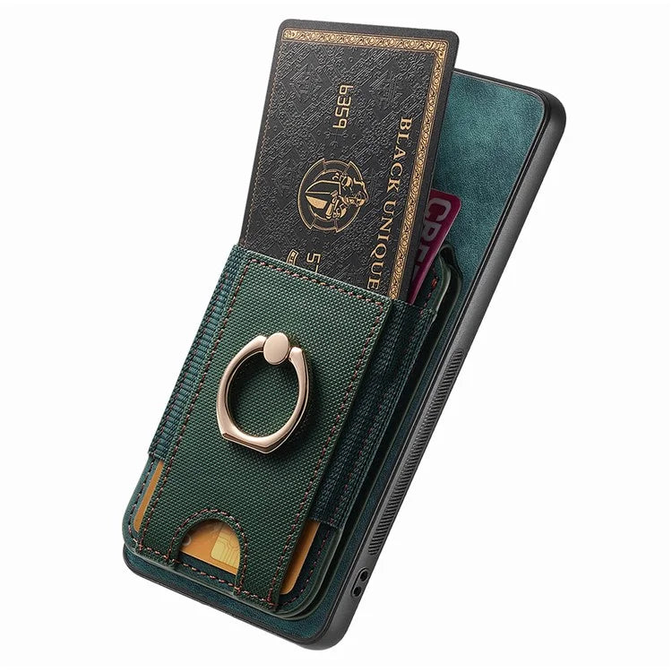 D14 For Xiaomi Redmi Note 13 Pro 5G  /  Xiaomi Poco X6 5G Case Vertical Flip Card Holder Ring Holder Kickstand Anti-Fall Cover
