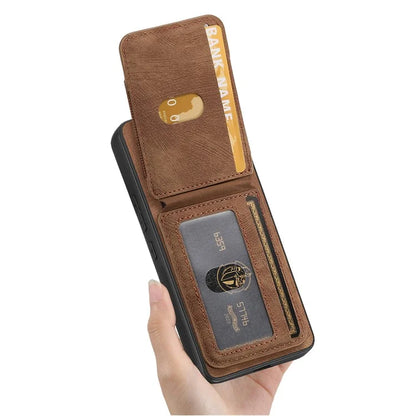 D14 For Xiaomi Redmi Note 13 Pro 4G  /  Xiaomi Poco M6 4G Case Vertical Flip Card Holder Ring Holder Kickstand Anti-Fall Cover