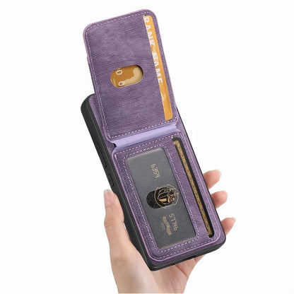D14 For Xiaomi Redmi Note 13 Pro 4G  /  Xiaomi Poco M6 4G Case Vertical Flip Card Holder Ring Holder Kickstand Anti-Fall Cover