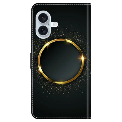 For iPhone 16 Case PU Leather Wallet Phone Cover with Stand