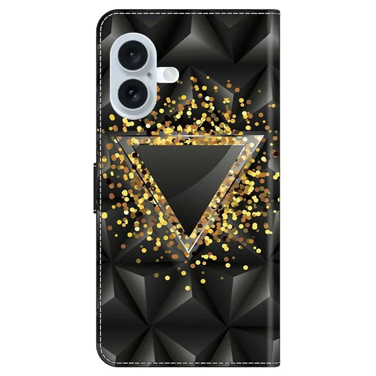 For iPhone 16 Plus Case PU Leather Wallet Flip Cover with Standing Function