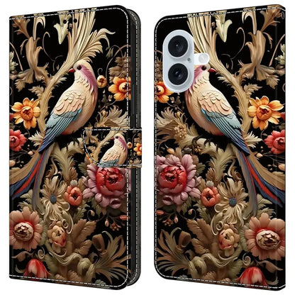 For iPhone 16 Plus Case PU Leather Wallet Flip Cover with Standing Function