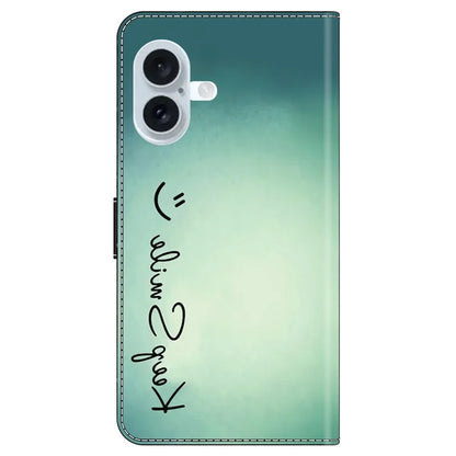 For iPhone 16 Plus Case PU Leather Wallet Flip Cover with Standing Function