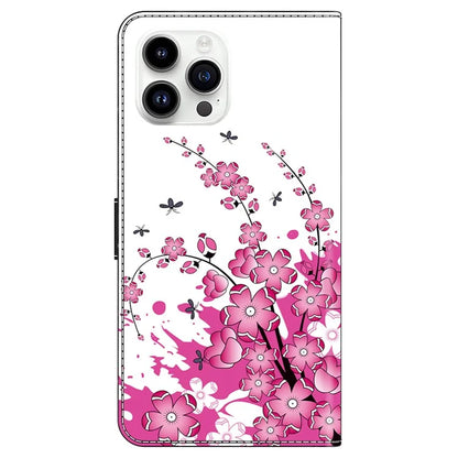 For iPhone 16 Pro Case PU Leather Wallet Flip Cover with Standing Function