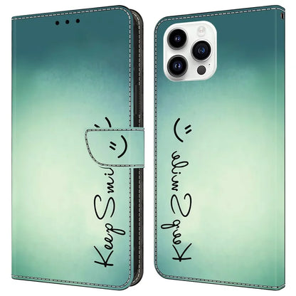 For iPhone 16 Pro Case PU Leather Wallet Flip Cover with Standing Function