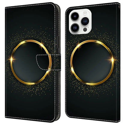 For iPhone 16 Pro Case PU Leather Wallet Flip Cover with Standing Function